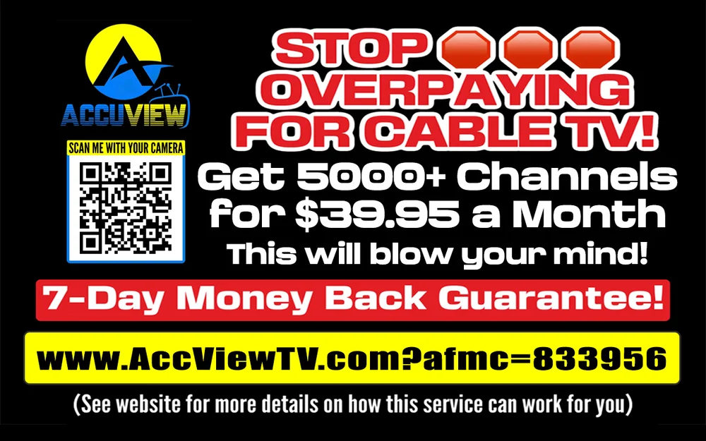 Accuview TV Drop Card